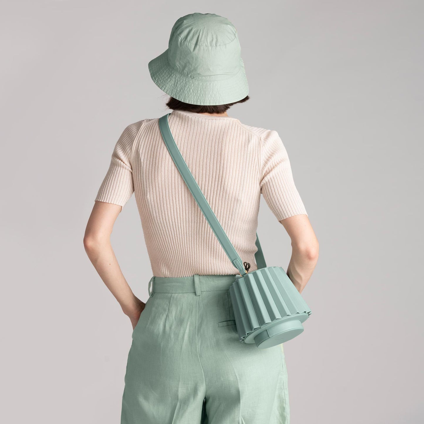 Mini Lantern Bag Pleated - Mint