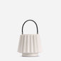 Mini Lantern Bag Pleated - Off White