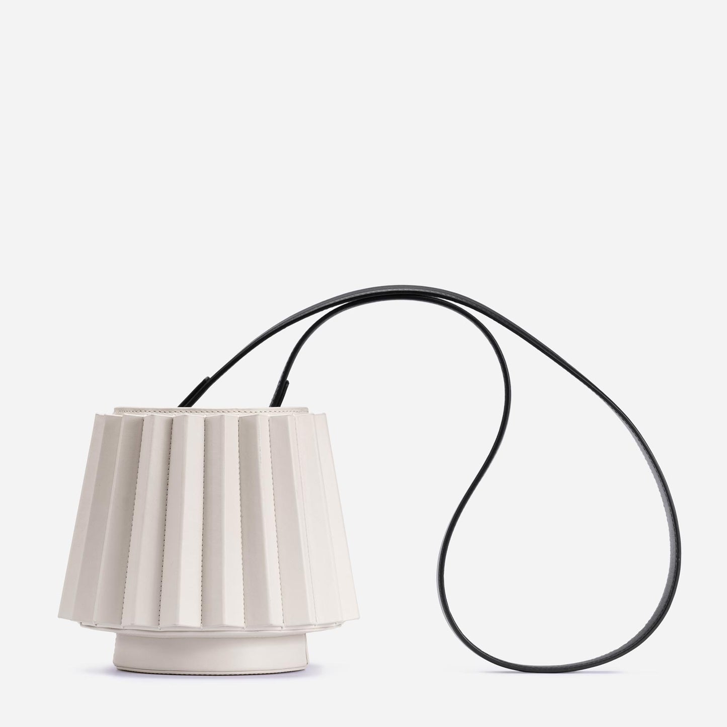 Mini Lantern Bag Pleated - Off White