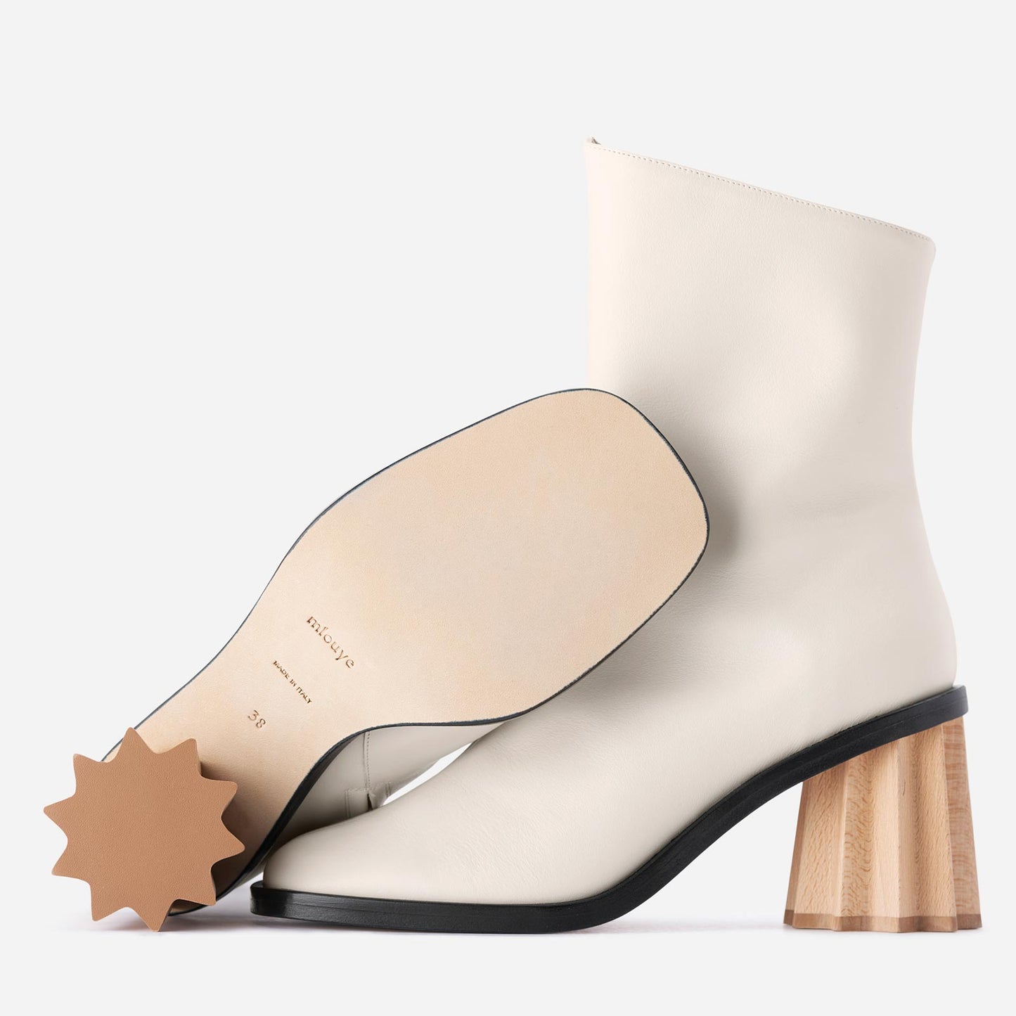 Pleated Heel Boot